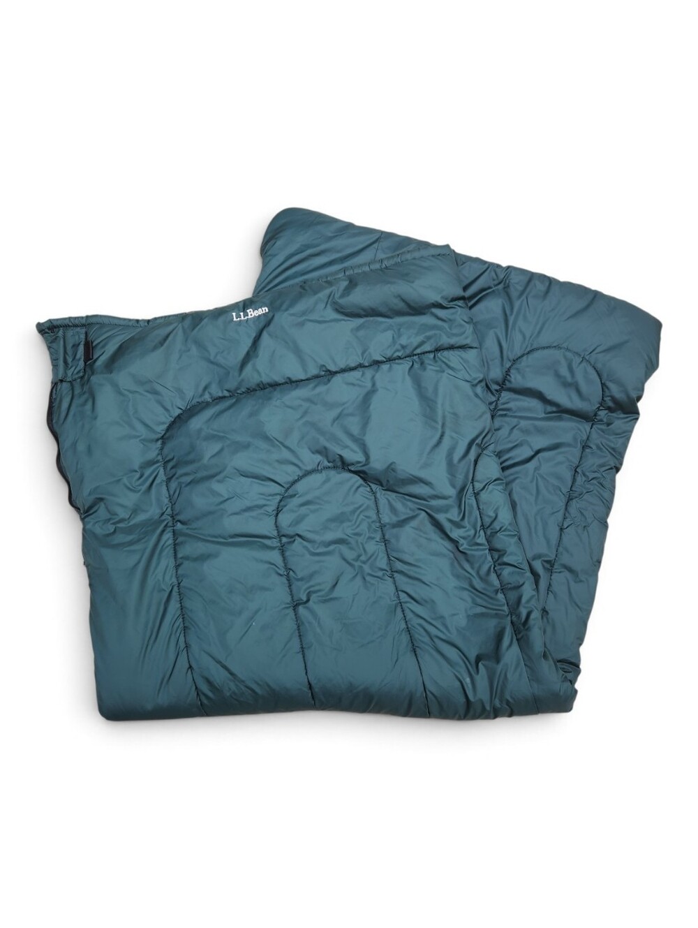 Adult LL BEAN 40° Teal Puffer Sleeping Bag - Picture 4 of 15
